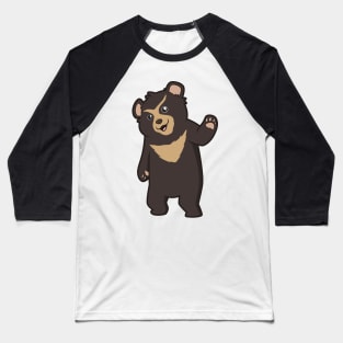 Kawaii Spectacled Bear Baseball T-Shirt